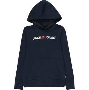 Jack & Jones Junior Mikina námořnická modř / červená / bílá
