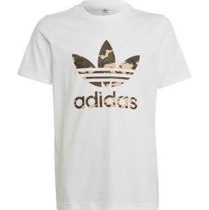 ADIDAS ORIGINALS Tričko béžová / khaki / bílá