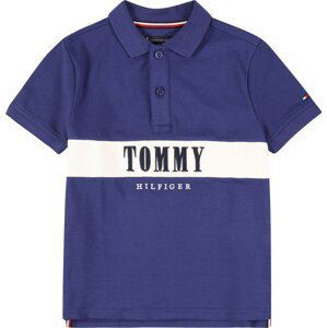 TOMMY HILFIGER Tričko modrá / námořnická modř / bílá