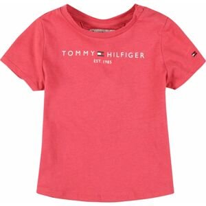 TOMMY HILFIGER Tričko pink / bílá