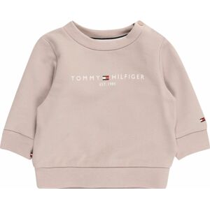 TOMMY HILFIGER Mikina námořnická modř / kámen / červená / bílá