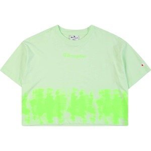 Champion Authentic Athletic Apparel Tričko svítivě zelená / pastelově zelená / červená / bílá