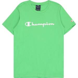 Champion Authentic Athletic Apparel Tričko světle zelená / červená / bílá