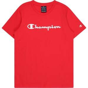 Champion Authentic Athletic Apparel Tričko červená / bílá