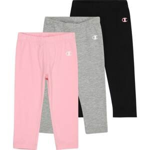 Champion Authentic Athletic Apparel Legíny šedý melír / pink / černá / bílá