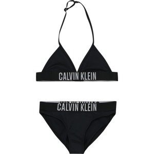 Calvin Klein Swimwear Bikiny světle šedá / černá