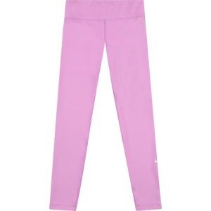 NIKE Sportovní kalhoty světle růžová / bílá