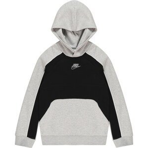 Nike Sportswear Mikina 'AMPLIFY' šedý melír / černá / bílá