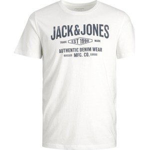 Jack & Jones Junior Tričko chladná modrá / bílá