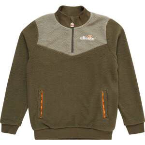 ELLESSE Mikina 'Storelo' šedá / khaki / oranžová / bílá