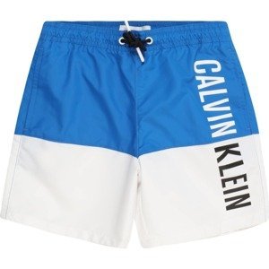Calvin Klein Swimwear Plavecké šortky modrá / šedá / černá