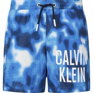Calvin Klein Swimwear Plavecké šortky námořnická modř / tyrkysová / bílá