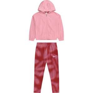 Nike Sportswear Joggingová souprava rezavě hnědá / fialová / růžová