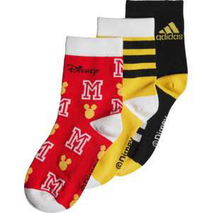 ADIDAS PERFORMANCE Sportovní ponožky žlutá / červená / černá / bílá