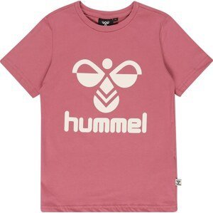 Hummel Funkční tričko 'Tres' starorůžová / bílá