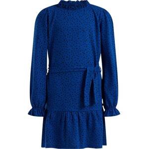 WE Fashion Šaty kobaltová modř / černá
