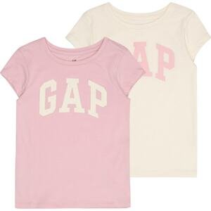 GAP Tričko krémová / světle růžová