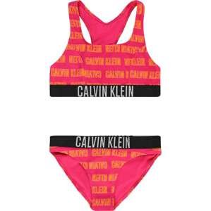 Calvin Klein Swimwear Plavky oranžová / pink / černá / bílá