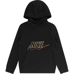 Nike Sportswear Mikina žlutá / fialová / černá