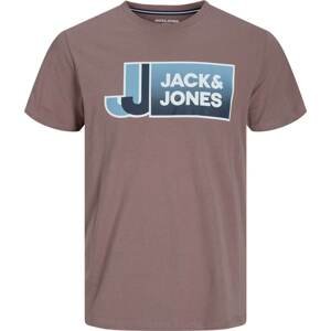 Jack & Jones Junior Tričko 'LOGAN' modrá / šedá / bílá