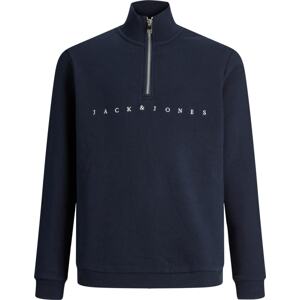 Jack & Jones Junior Mikina 'Copenhagen' námořnická modř / bílá