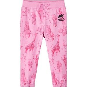 NAME IT Kalhoty 'JESS' pink / růžová / černá