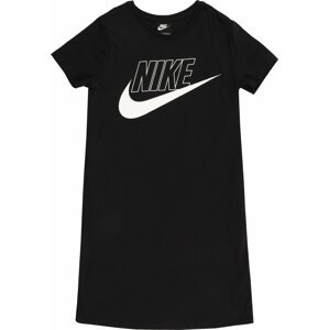 Nike Sportswear Šaty 'FUTURA' černá / bílá