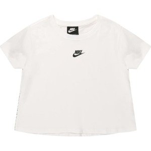 Nike Sportswear Tričko černá / bílá