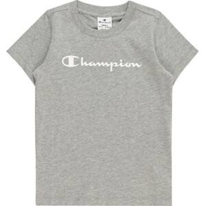 Champion Authentic Athletic Apparel Tričko šedý melír / bílá
