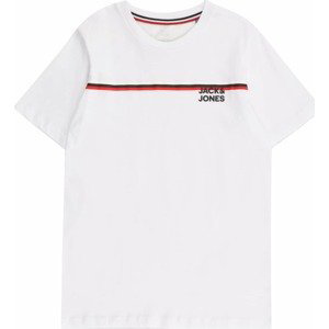 Jack & Jones Junior Tričko 'ATLAS' červená / černá / bílá