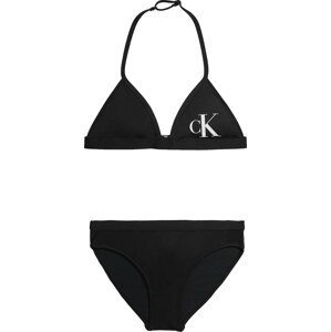 Calvin Klein Swimwear Bikiny černá / bílá