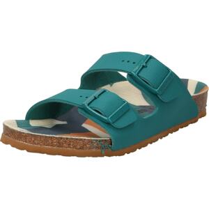 BIRKENSTOCK Otevřená obuv 'Arizona' krémová / karamelová / šedá / tmavě zelená