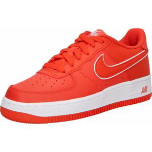 Nike Sportswear Tenisky 'Nike Air Force 1' ohnivá červená / bílá