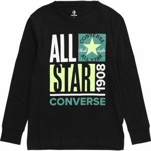 CONVERSE Tričko 'ALL STAR' mátová / nefritová / černá / bílá