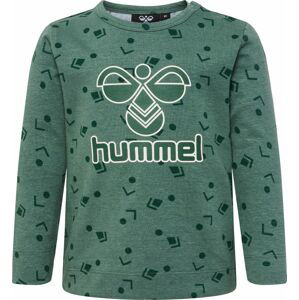 Hummel Tričko 'Greer' nefritová / tmavě zelená / bílá