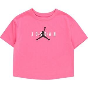 Jordan Tričko světle růžová / černá / bílá