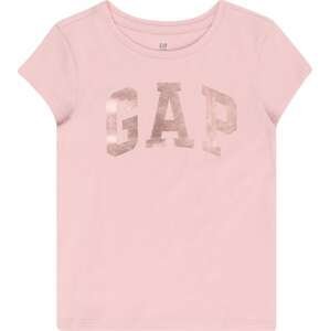 GAP Tričko růžově zlatá / pastelově růžová
