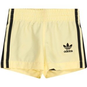 ADIDAS ORIGINALS Sportovní kalhoty světle žlutá / černá
