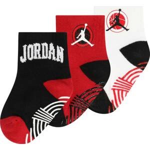 Jordan Ponožky červená / černá / bílá