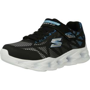 SKECHERS Tenisky světlemodrá / černá / bílá