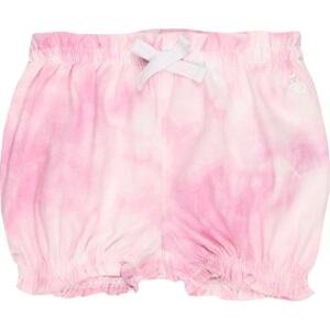 GAP Kalhoty pink / bílá
