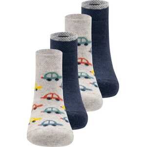 EWERS Ponožky béžový melír / tmavě modrá / zelená / oranžová
