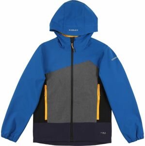 ICEPEAK Outdoorová bunda 'KENMORE' modrá / marine modrá / šedý melír / oranžová