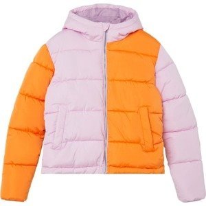 NAME IT Zimní bunda oranžová / purpurová