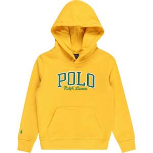 Polo Ralph Lauren Mikina žlutá / trávově zelená / bílá