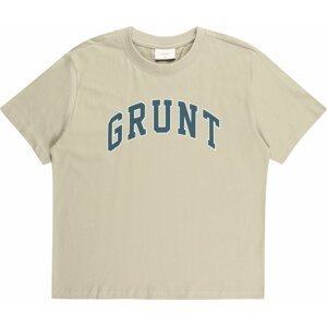 GRUNT Tričko 'Easton' námořnická modř / světle šedá / bílá