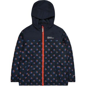 JACK WOLFSKIN Outdoorová bunda modrá / námořnická modř / oranžová / červená