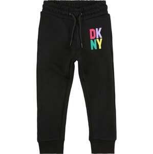 DKNY Kalhoty žlutá / světle fialová / pink / černá
