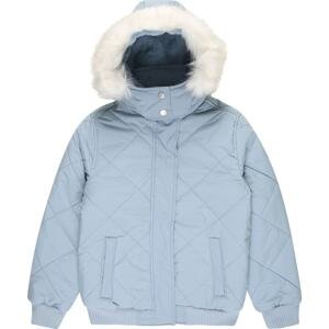 Abercrombie & Fitch Zimní bunda nebeská modř / bílá