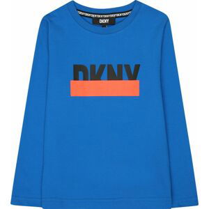 DKNY Tričko světlemodrá / oranžová / černá